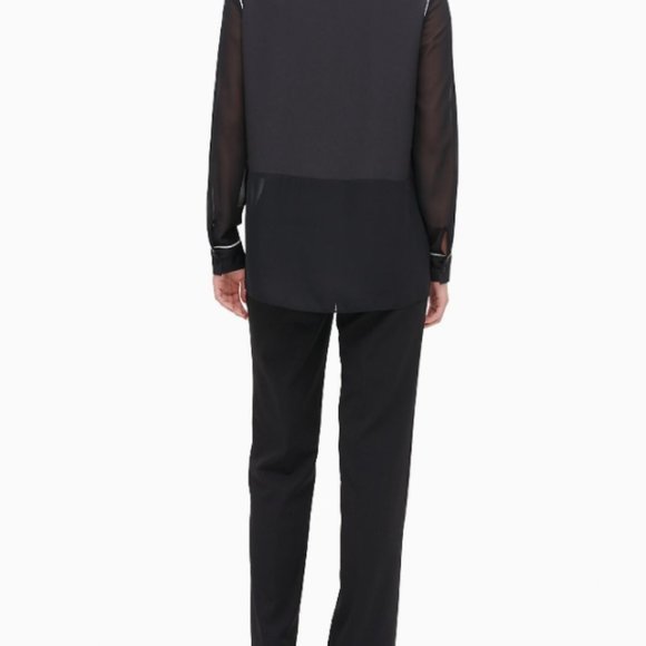 CK Mixed Media Sheer Blouse - Picture 3 of 4